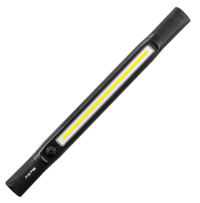 BATO Arbejdslampe med dobbetl 360gr. Magnet. 80-1200 Lumen. Opladelig.