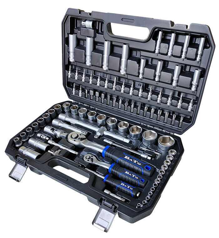 BATO Tool set 1/4" - 1/2" socket wrenchset. combi 94 parts