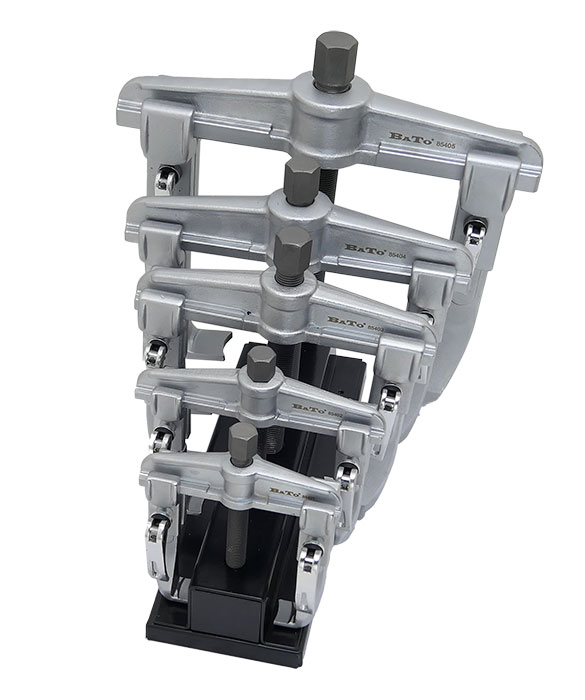 BATO Puller stand set 90-335mm 2-arm with metal clip lock for Quick adjustment 5 parts